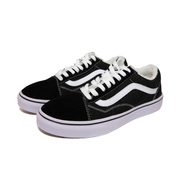 Кеды Old Skool Black White на меху S22009-01